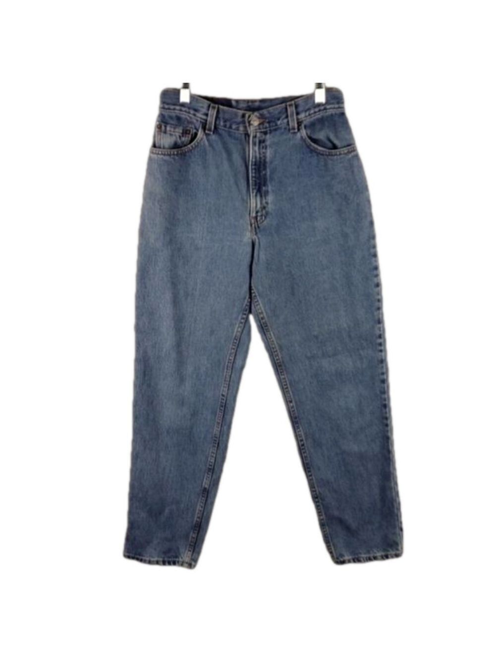 Levi's 550 Relaxed Fit Vintage Blue Medium Wash High Rise Tapered Leg Denim Jean